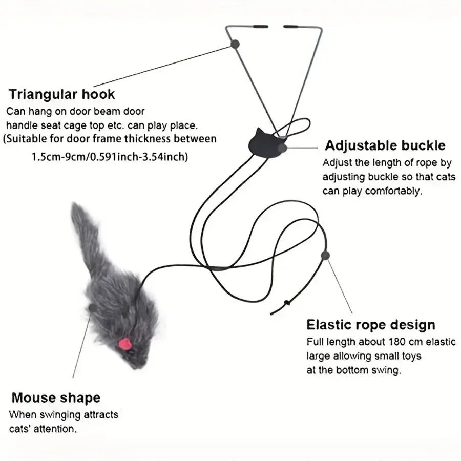 Easy Hang Interactive Cat Toy Wand