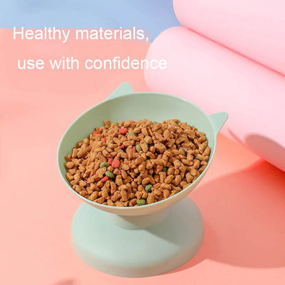 Double Cat Food Bowl Set