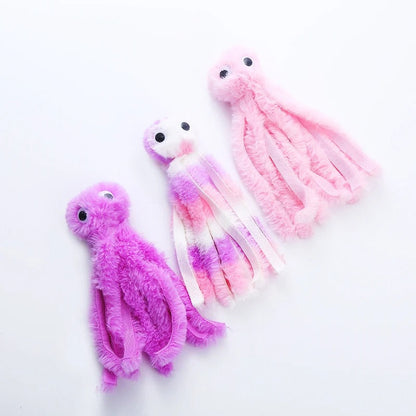 Fun Octopus Kitten Teaser Toy