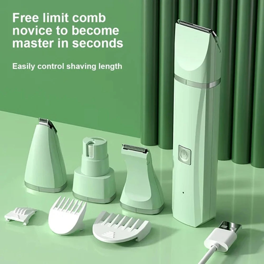 Professional 4-in-1 Pet Grooming Clippers Kit