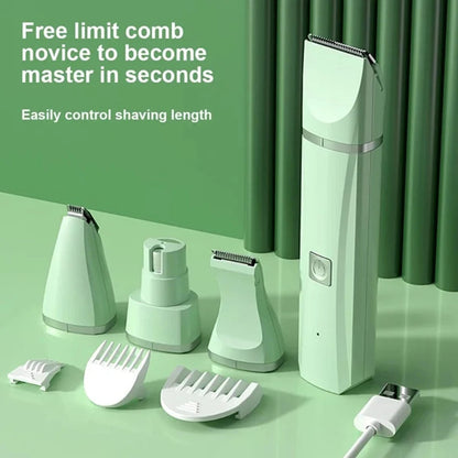 Professional 4-in-1 Pet Grooming Clippers Kit