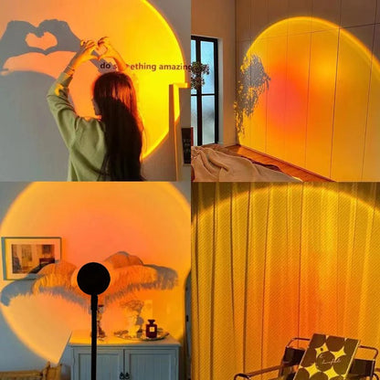 Colorful LED Night Light Projector Lamp