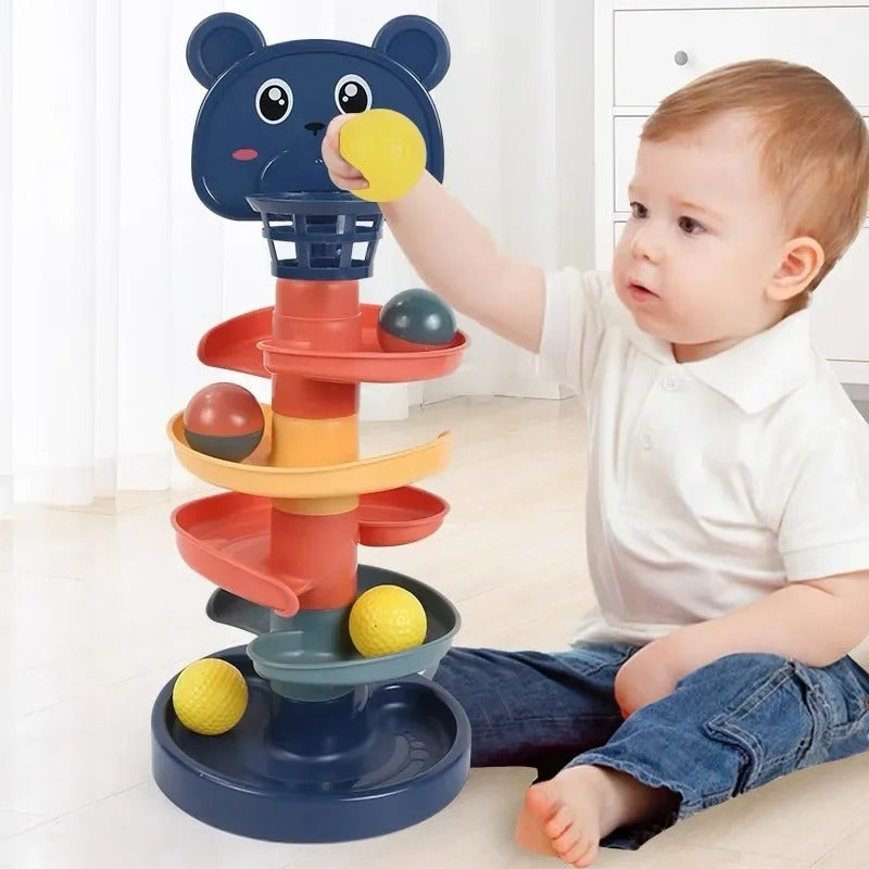 Compact Kids' Folding Slide Playset