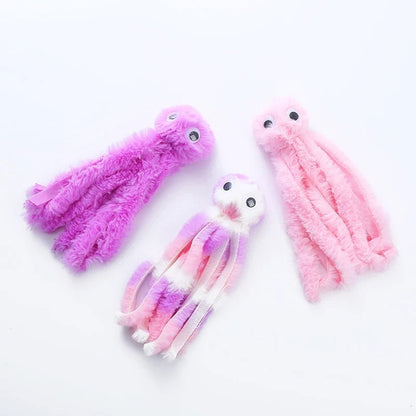 Fun Octopus Kitten Teaser Toy