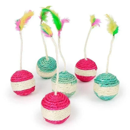 Fun Cat Sisal Rope Scratch Ball