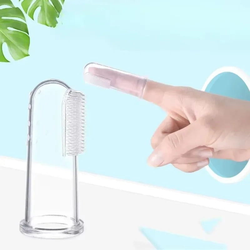 Gentle Pet Finger Toothbrush for Cats and Dogs