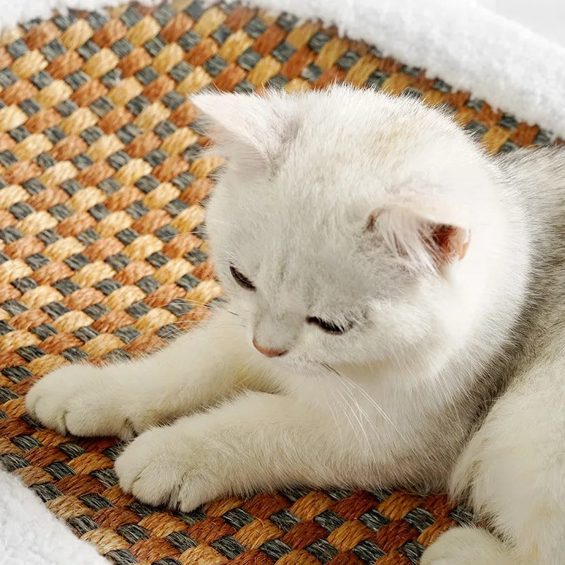 Plush Cat Bed for Pets