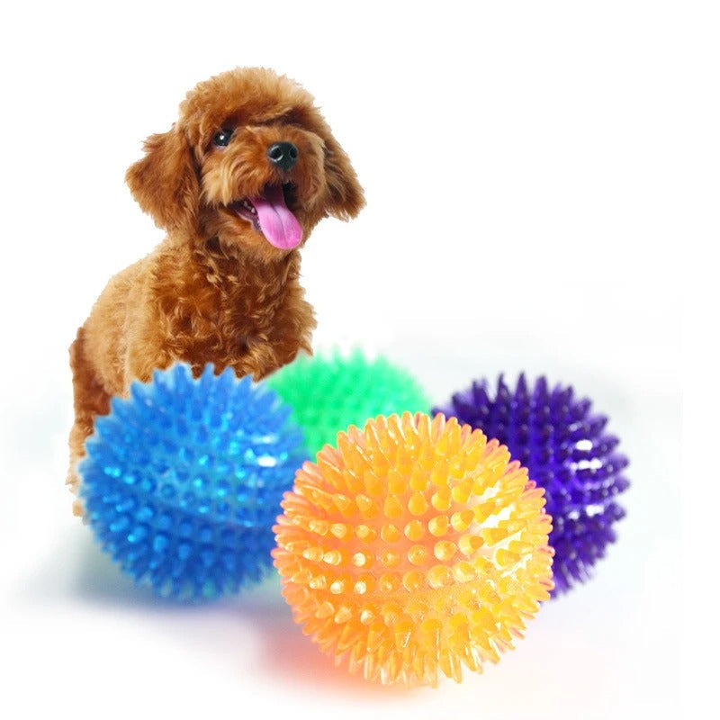 Fun Dog Chew Toy Rubber Spike Balls