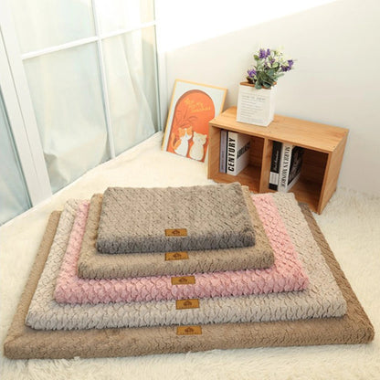 Plush Pet Dog Bed Mat