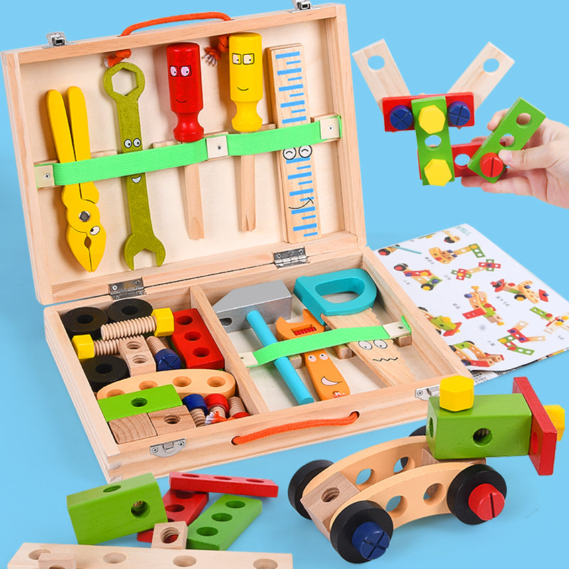 Fun Building Blocks Wooden Toy Set for Children - Befez