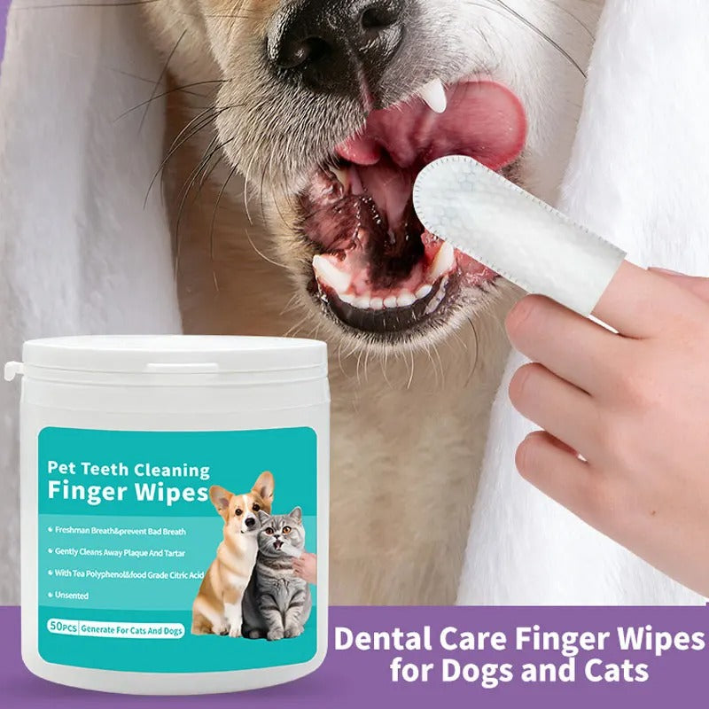 Gentle Pet Dental Finger Wipes