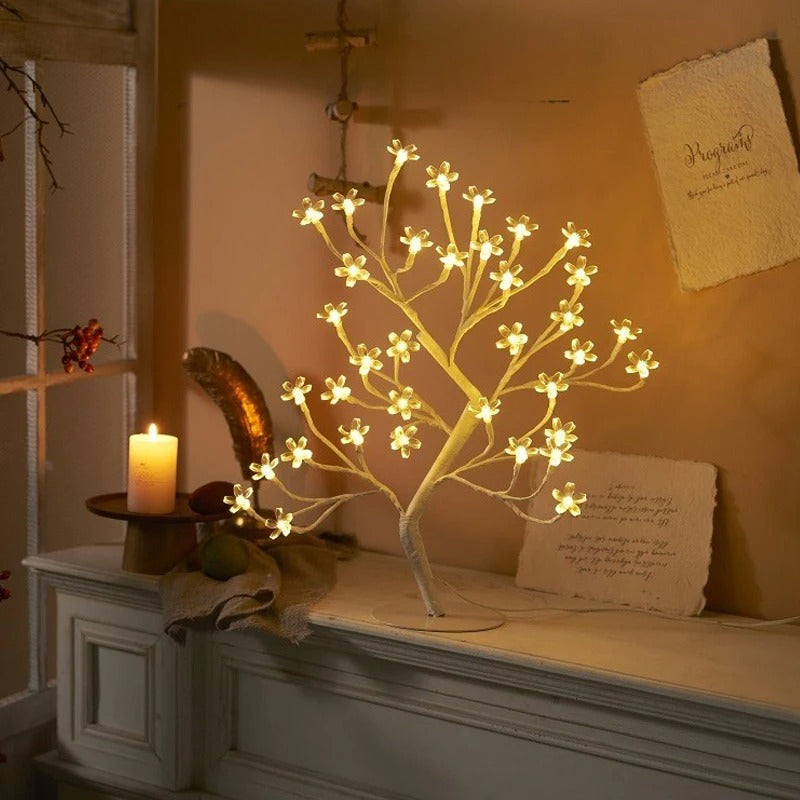 Beautiful LED Desk Lamp - Pink Flower Design