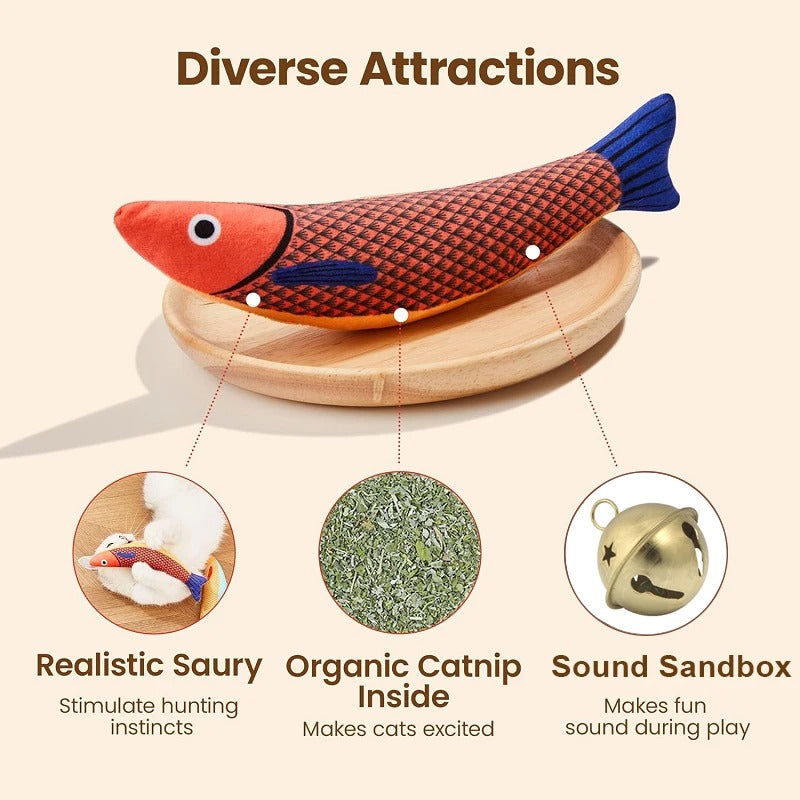Fun Interactive Catnip Toy Fish