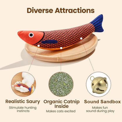 Fun Interactive Catnip Toy Fish