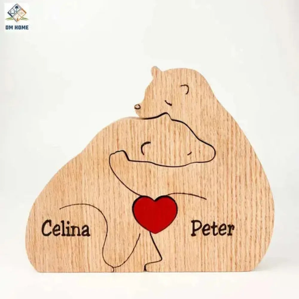 Customised Teddy Bear Family Figurine