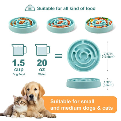 Easy Eat Slow Feeder Pet Bowl