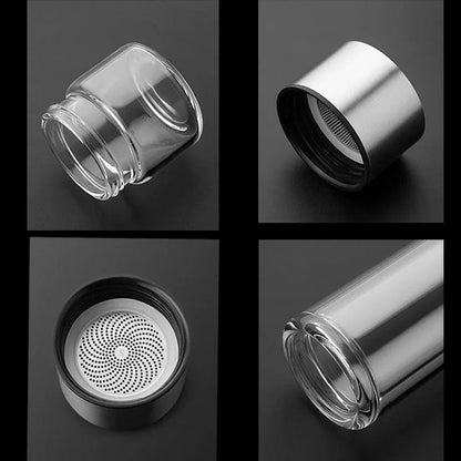 Clear Travel Water Bottle with Infuser