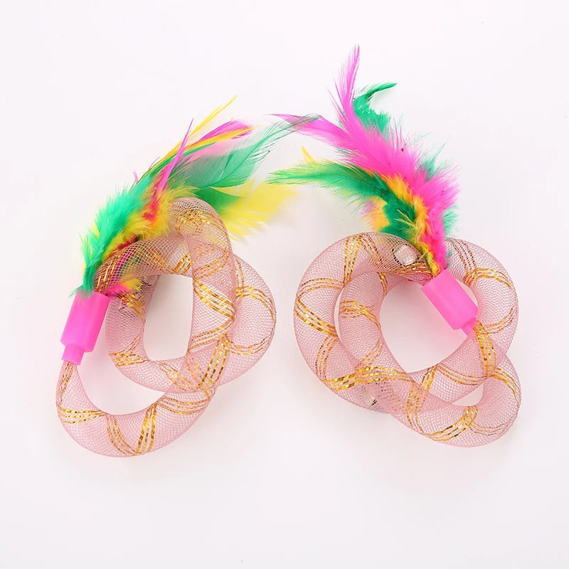 Colorful String Cat Play Toy