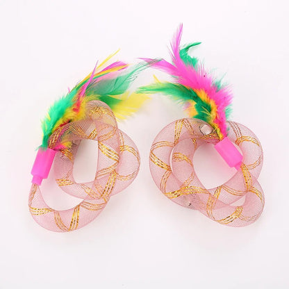 Colorful String Cat Play Toy