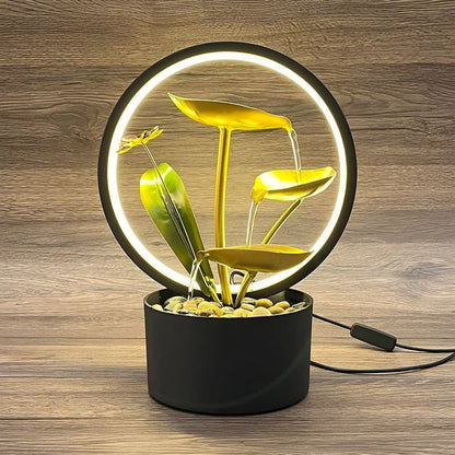 Calming Waterfall Desk Lamp