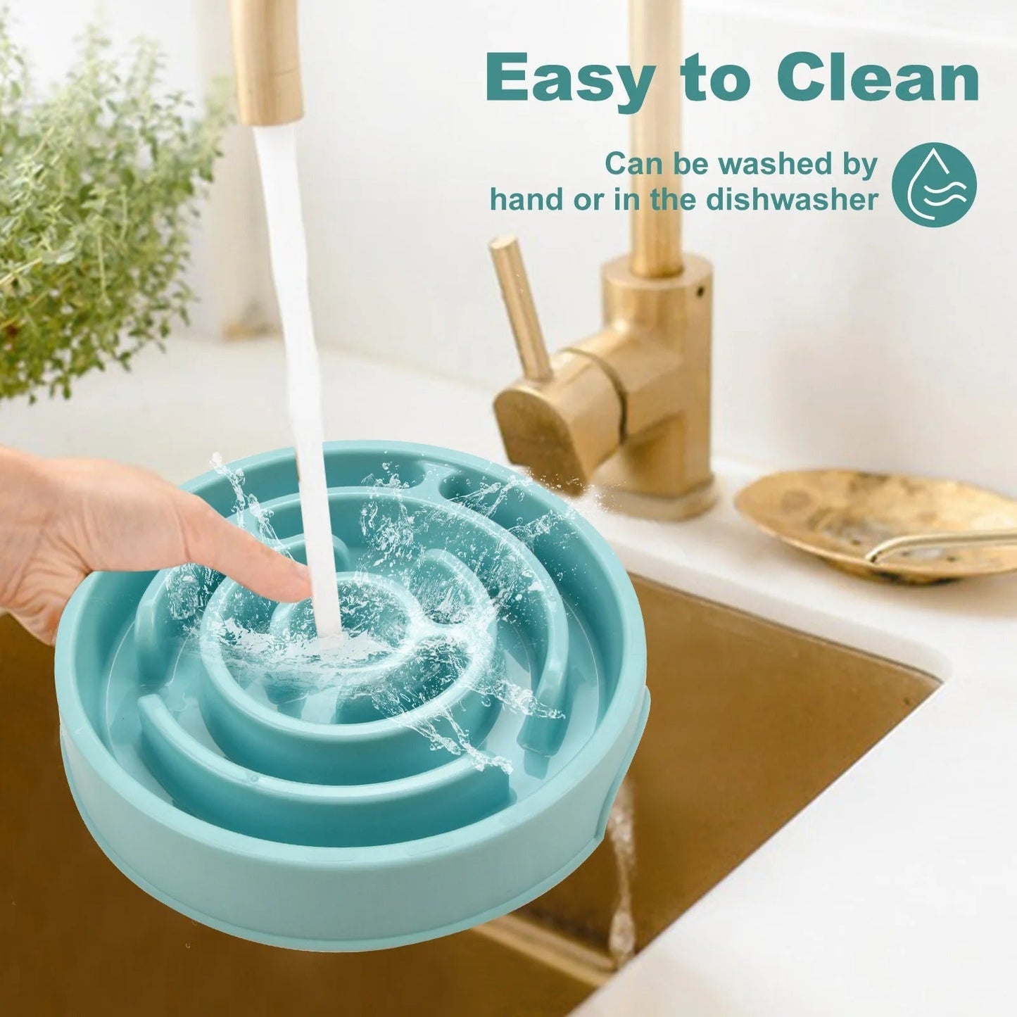 Easy Eat Slow Feeder Pet Bowl