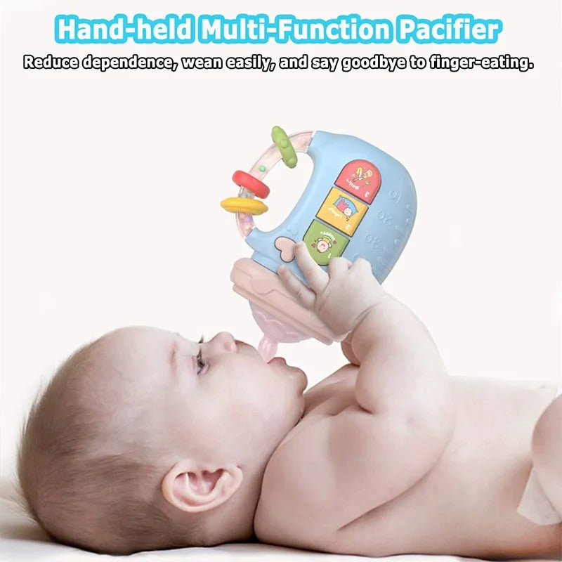 Soothing Baby Pacifier with Teether and Rattle Toy