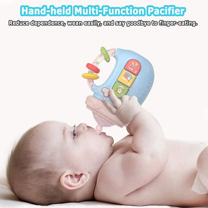 Soothing Baby Pacifier with Teether and Rattle Toy