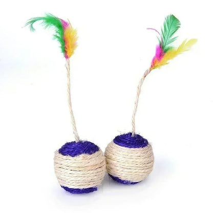 Fun Cat Sisal Rope Scratch Ball