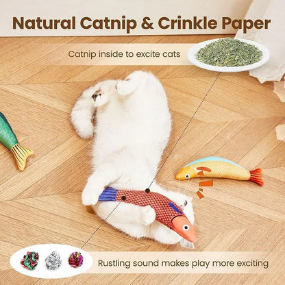 Fun Interactive Catnip Toy Fish