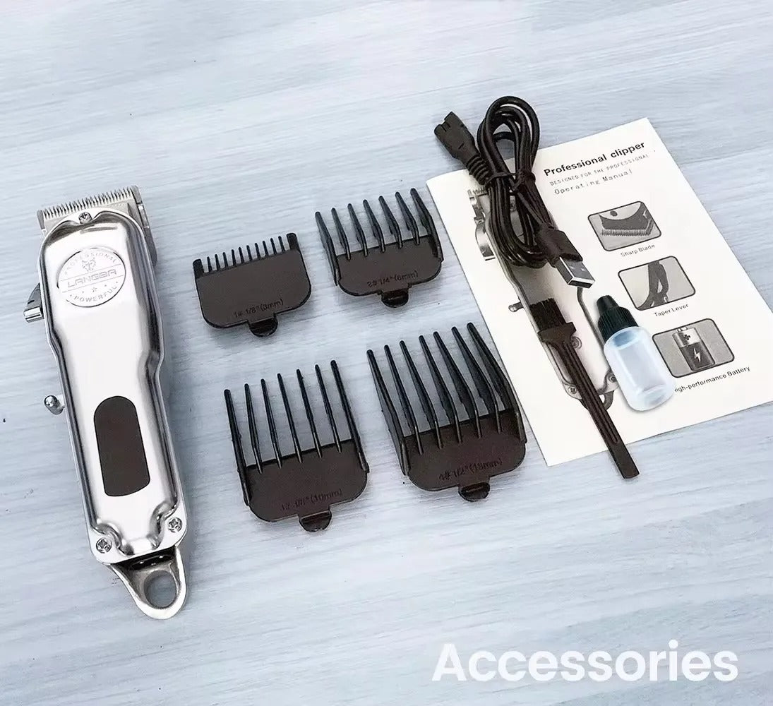 Premium Pet Grooming Clippers Rechargeable Dog Trimmer Kit