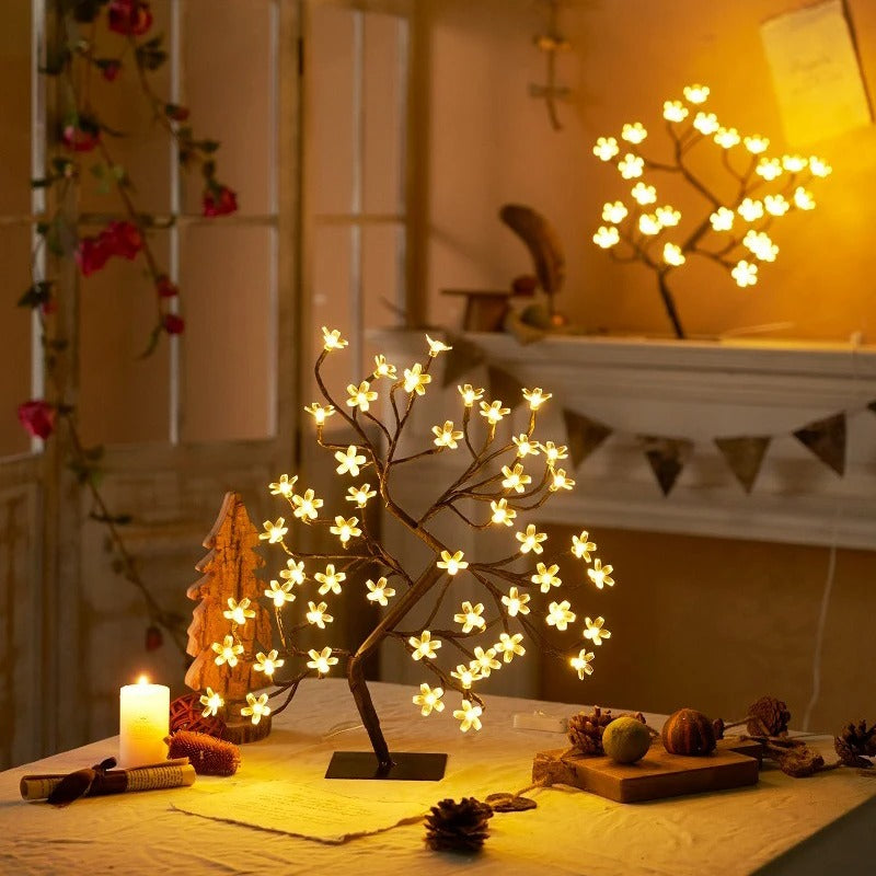Beautiful LED Desk Lamp - Pink Flower Design