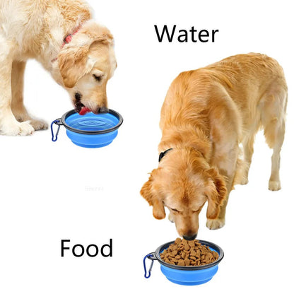 Portable Collapsible Pet Food Bowl