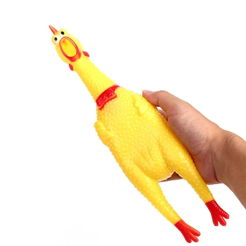 Funny Chicken Plush Dog Toy
