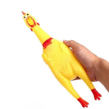 Funny Chicken Plush Dog Toy