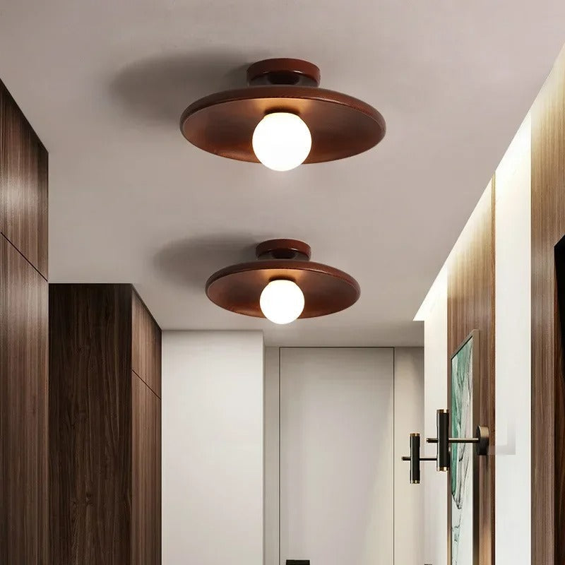 Natural Wood Pendant Light