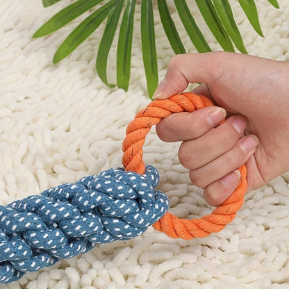 Durable Pet Rope Toy with Dual Rings