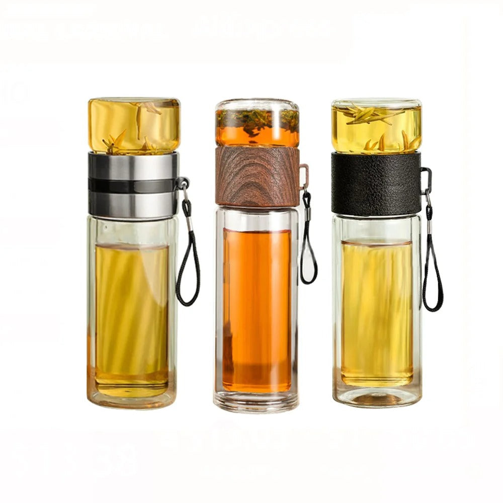 Clear Travel Water Bottle with Infuser