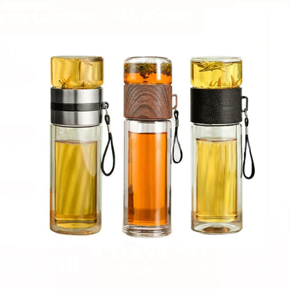 Clear Travel Water Bottle with Infuser