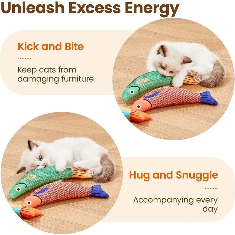 Fun Interactive Catnip Toy Fish