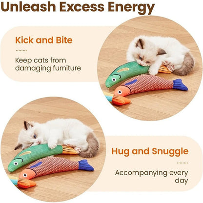 Fun Interactive Catnip Toy Fish