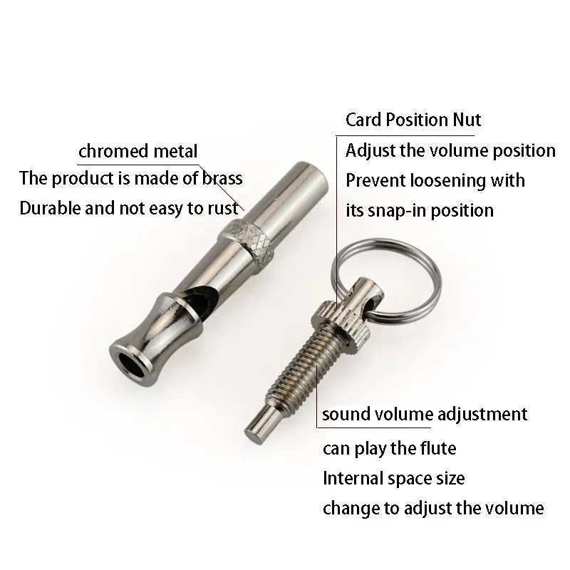 Durable Metal Pet Training Whistle
