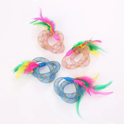 Colorful String Cat Play Toy