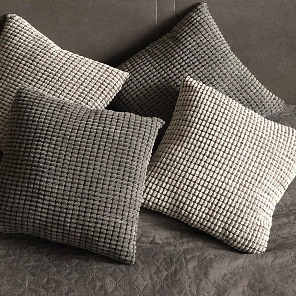 Soft Cushion Cover with Fun Corn Pattern