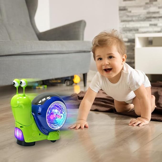Colorful LED Musical Snail Toy - Befez