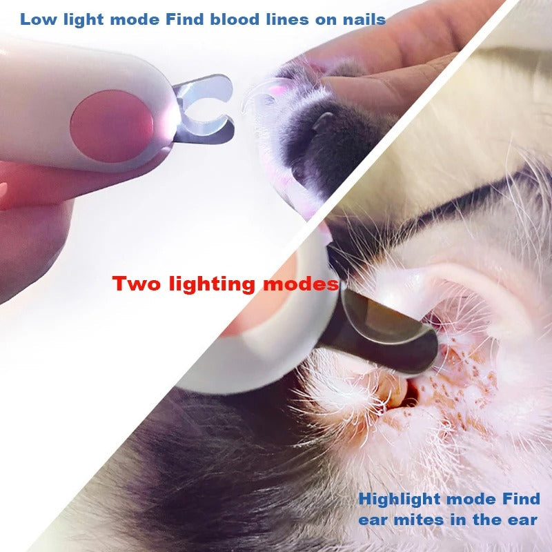 Pet Nail Trimmer with LED Light