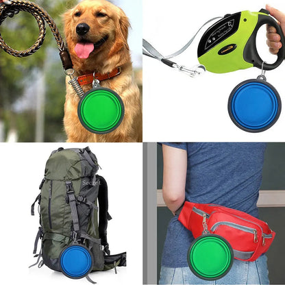 Portable Collapsible Pet Food Bowl