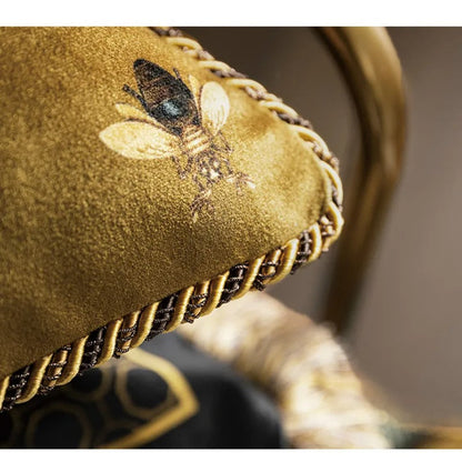 Premium Gold Pillowcase with Bee Pattern for Sophisticated Homes