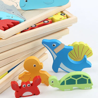 Challenging Wooden Shape Sorting Puzzle