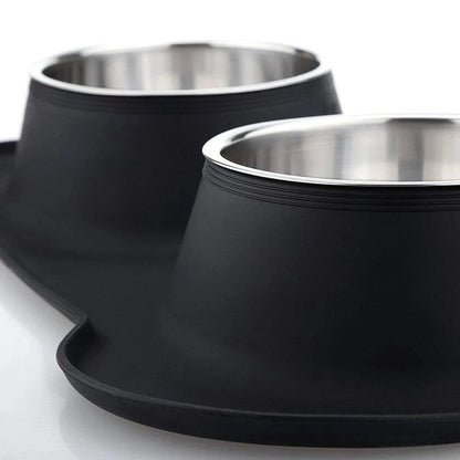 Dual Pet Food Bowl Set