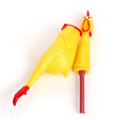 Funny Chicken Plush Dog Toy